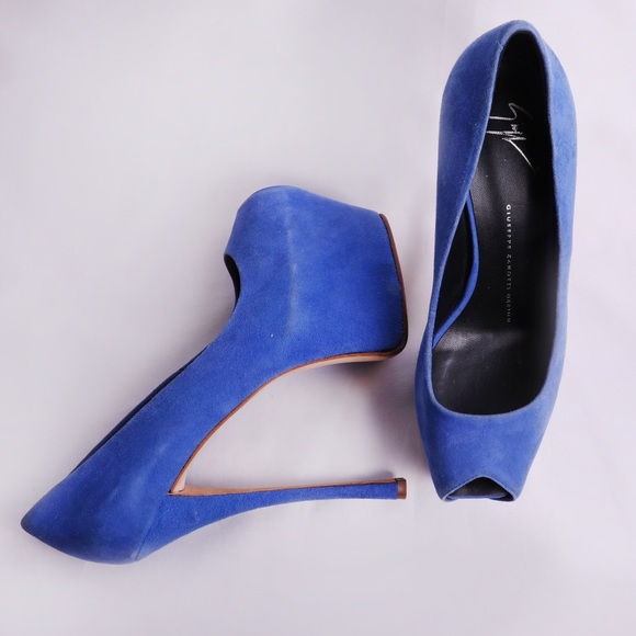 Giuseppe Zanotti Blue Heels - Picture 3 of 5